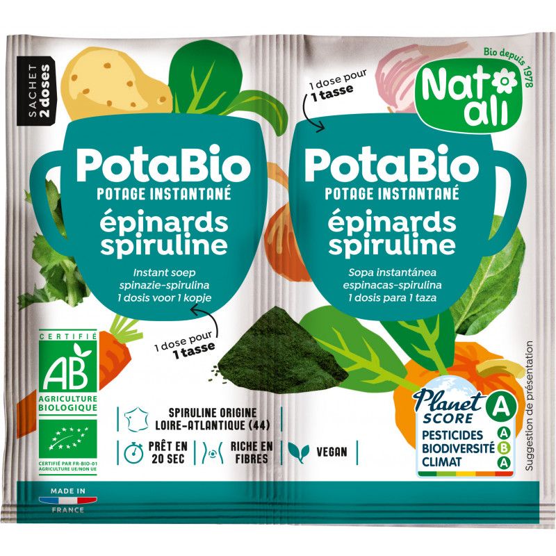 Potabio epinards spiruline