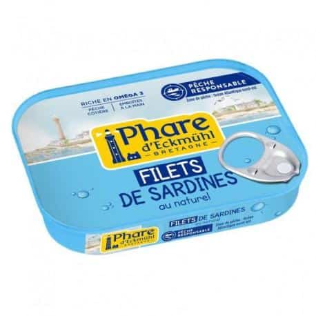 Filets de sardines au naturel