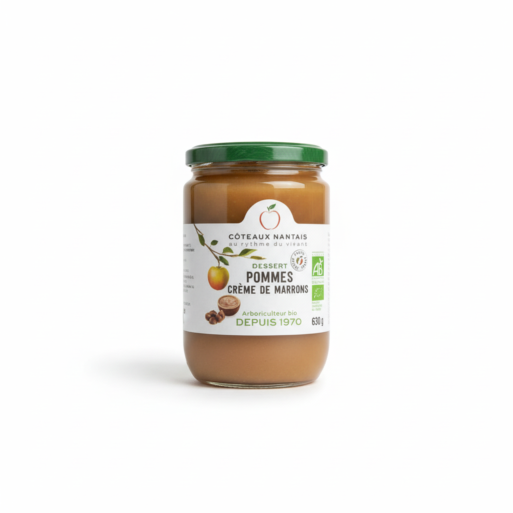 Puree pommes et creme de marrons