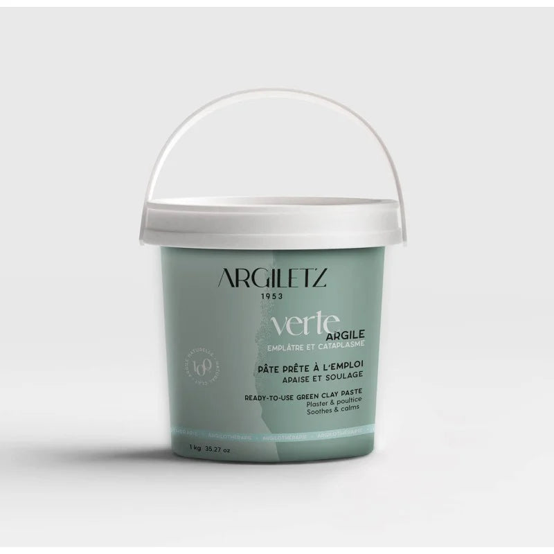 Pot d'argile verte prête