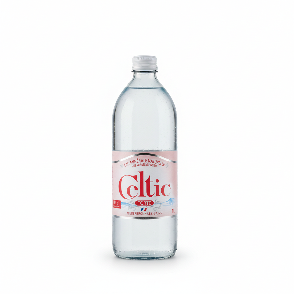 CELTIC -- Celtic - gazeuse rouge verre- 1l