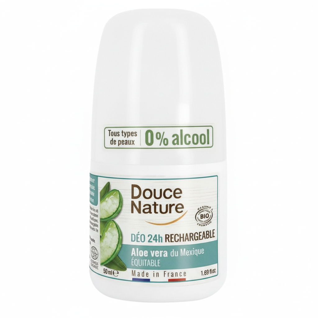 DOUCE NATURE -- Deo bille rechargeable aloe ve