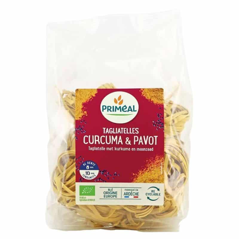 PRIMEAL -- Tagliatelles curcuma pavot 250g