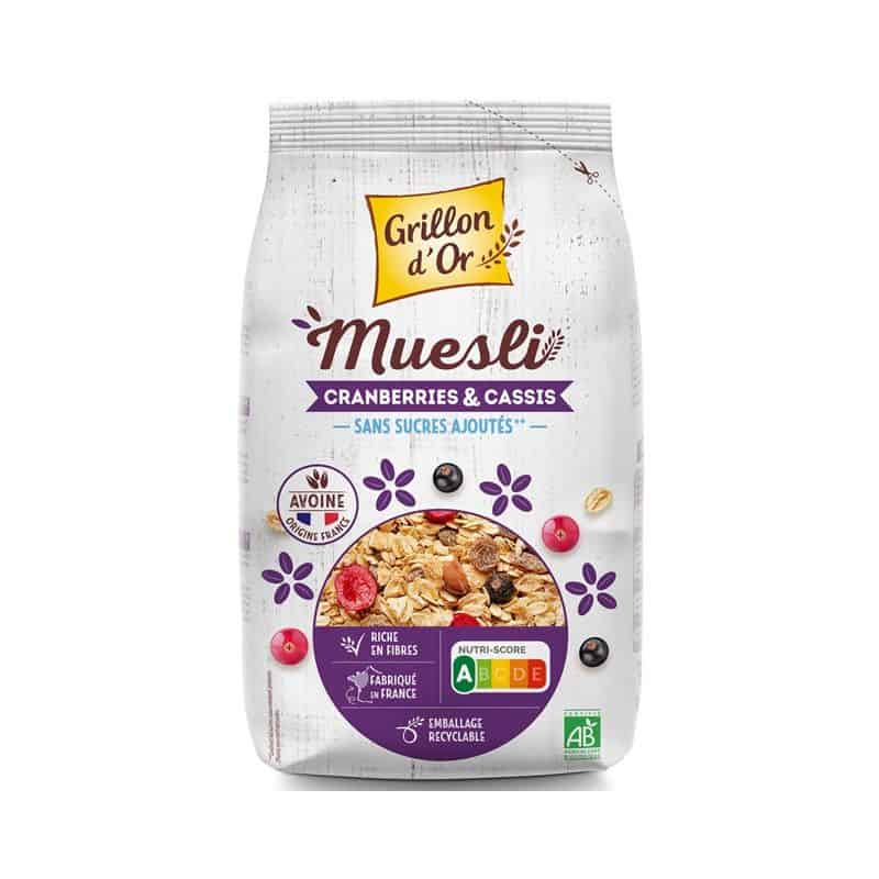 Muesli cranberries et cassis