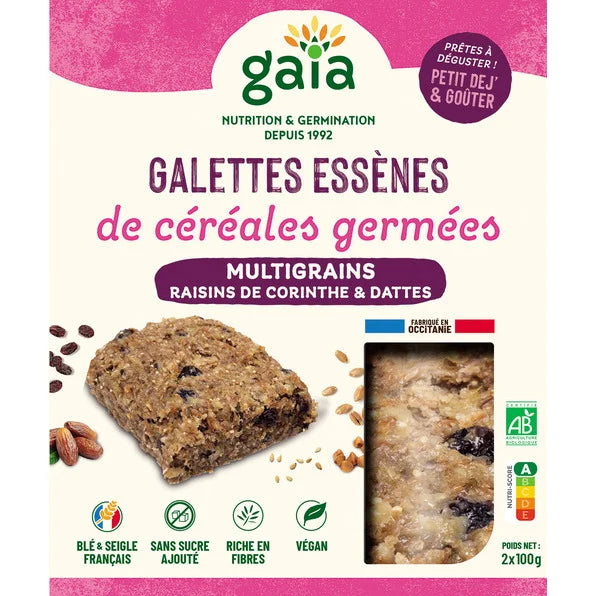 Galettes de céréales germées multigrains