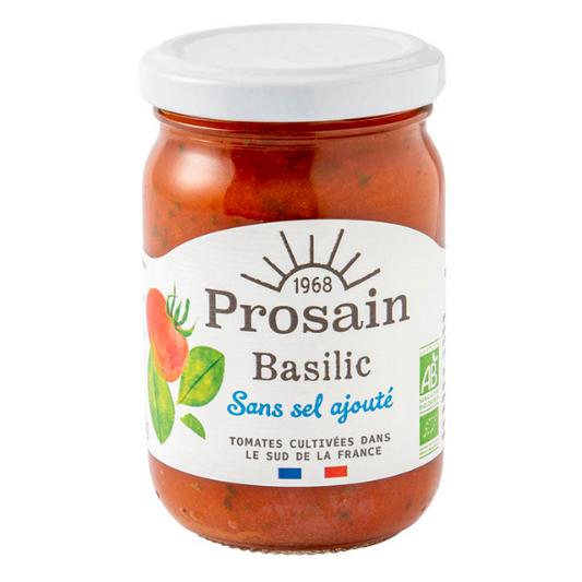 Prosain -- Sauce tomate au basilic bio et sans sel ajouté - 200 g