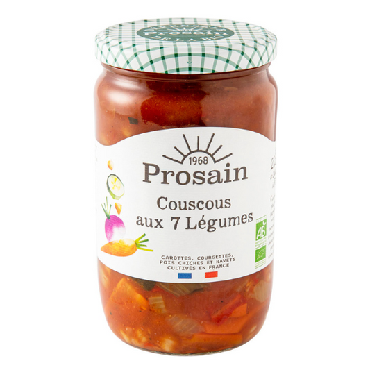 Prosain -- Couscous 7 légumes bio (préparation sans semoule) - format familial - 1 kg