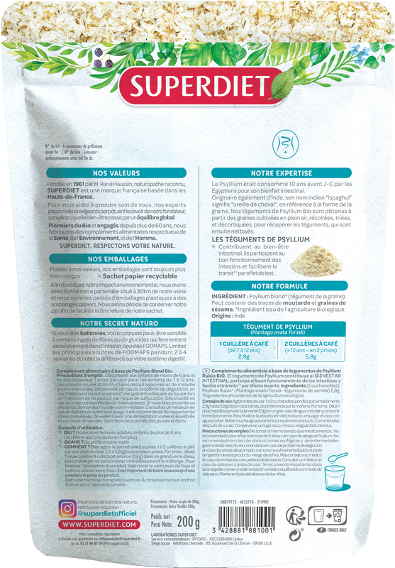 Psyllium blond bio (transit naturel, bien-être digestif) - 2