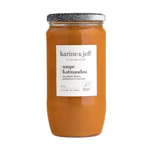 Soupe katmandou bio (patates douces, potimarron et curcuma) - 1
