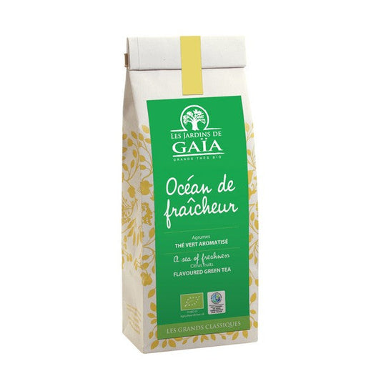 Jardins De Gaïa -- Thé vert bio océan de fraîcheur (agrumes) - 100 g